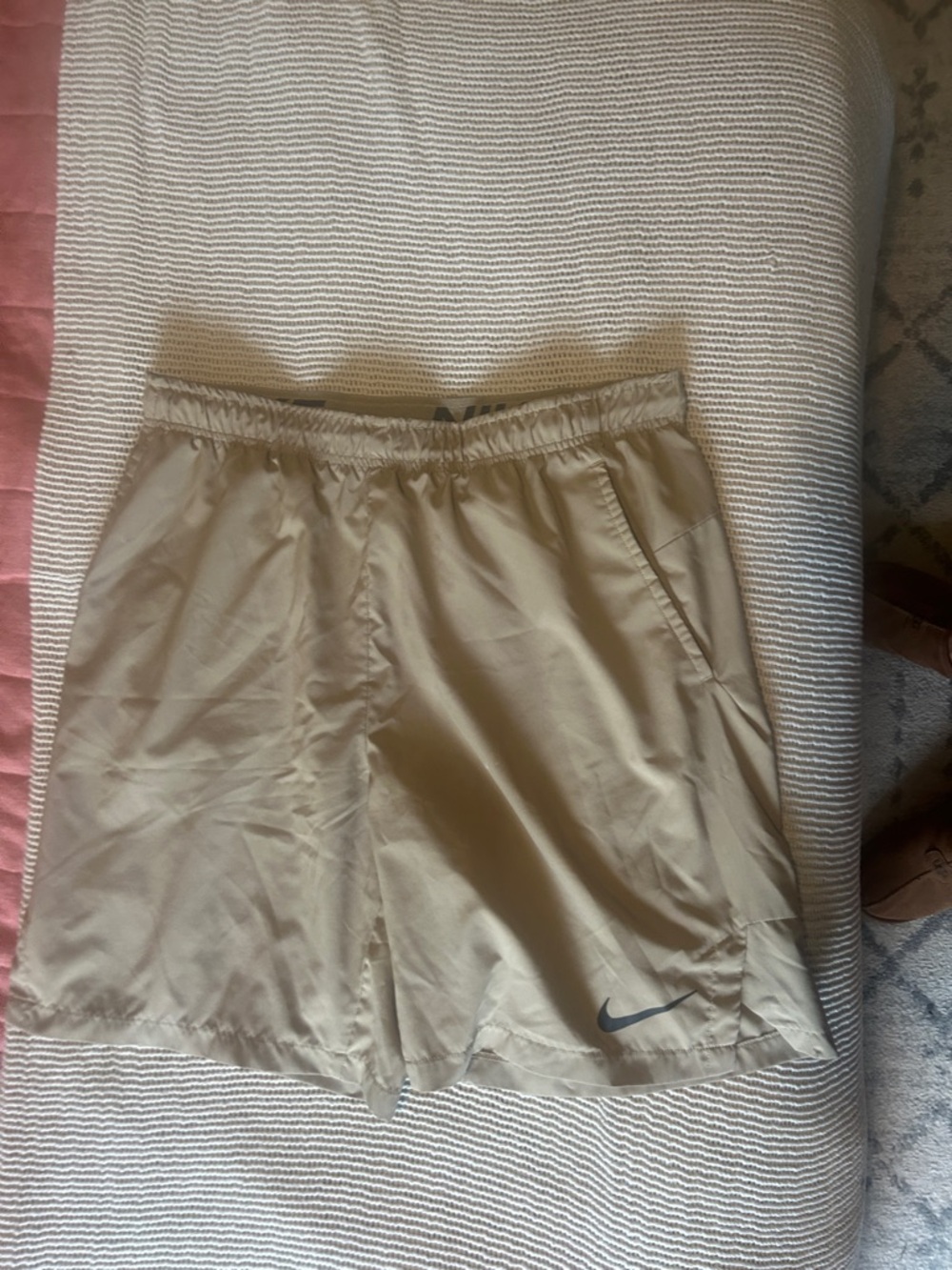 Nike Men's Light Tan Athletic Shorts